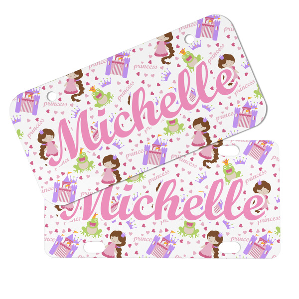 Princess Print Mini License Plates - MAIN (4 and 2 Holes)