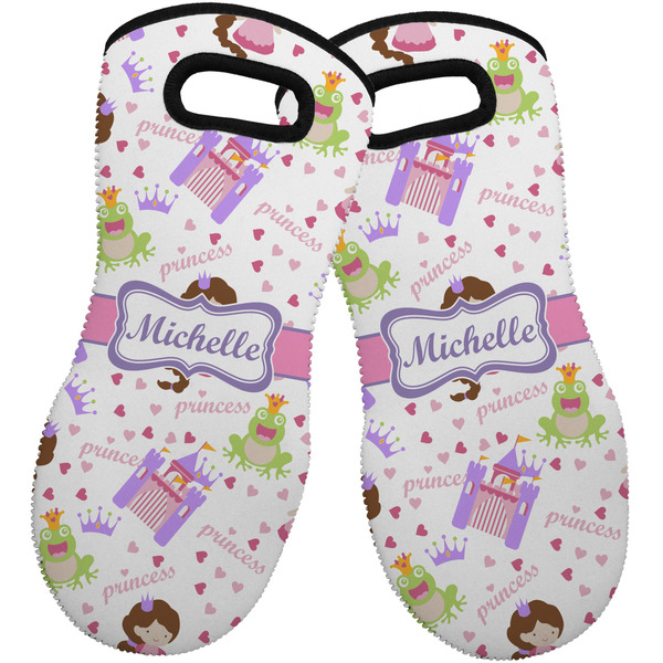 Princess Print Neoprene Oven Mitt -Set of 2 - Front