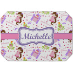 Princess Print Dining Table Mat - Octagon (Single-Sided) w/ Name or Text