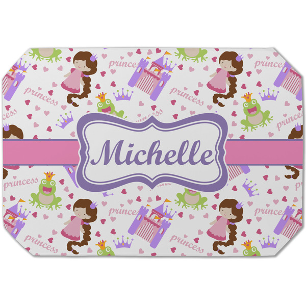 Custom Princess Print Dining Table Mat - Octagon (Single-Sided) w/ Name or Text