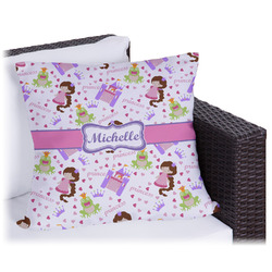 Princess Print Outdoor Pillow (Personalized)