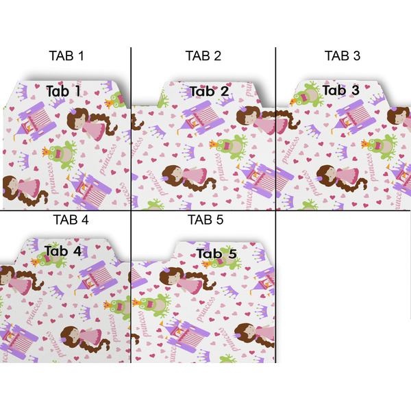 Princess Print Page Dividers - Set of 5 - Approval