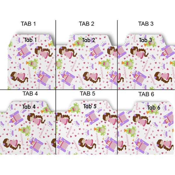 Princess Print Page Dividers - Set of 6 - Approval