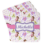 Princess Print Paper Coasters w/ Name or Text