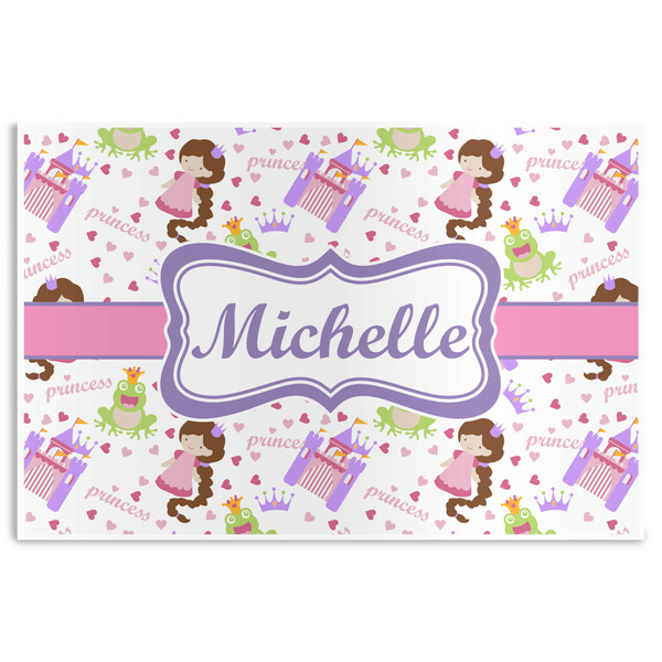 Custom Princess Print Disposable Paper Placemats (Personalized)
