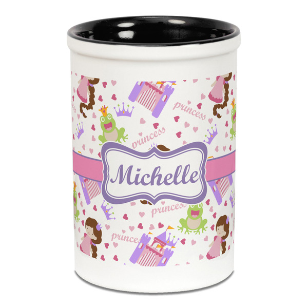 Princess Print Pencil Holder - Black