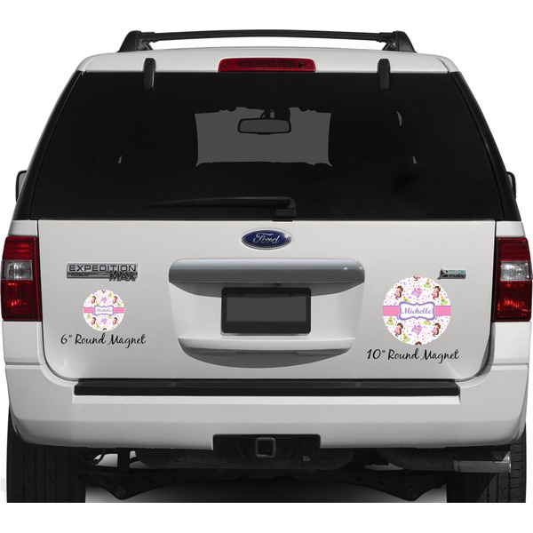 Princess Print Personalized Car Magnets on Ford Explorer