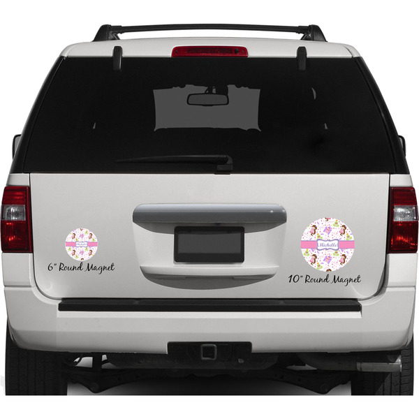 Princess Print Personalized Car Magnets on Ford Explorer