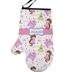 Princess Print Left Oven Mitt (Personalized)