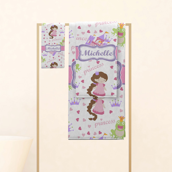 Princess Print Personalized Towel Set