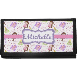 Princess Print Canvas Checkbook Cover (Personalized)