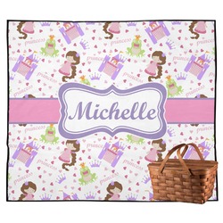 Princess Print Outdoor Picnic Blanket (Personalized)