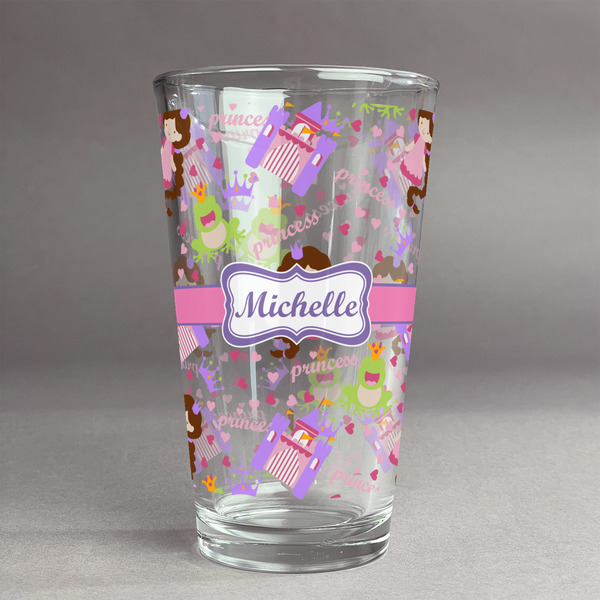Custom Princess Print Pint Glass - Full Print (Personalized)