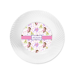 Princess Print Plastic Party Appetizer & Dessert Plates - 6" (Personalized)