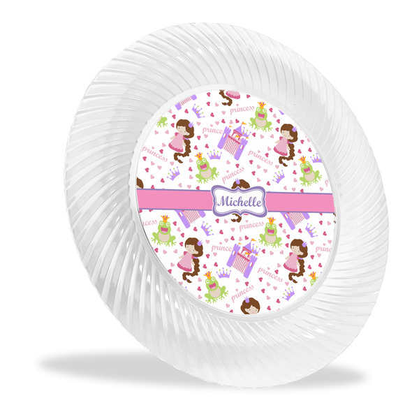 Custom Princess Print Plastic Party Dinner Plates - 10" (Personalized)