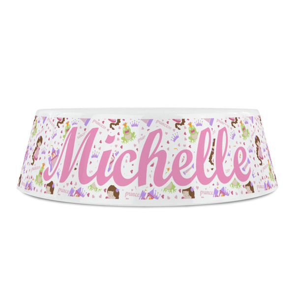 Princess Print Plastic Pet Bowls - Small - FRONT