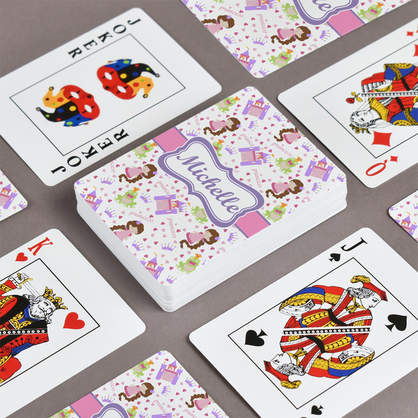 Princess Print Playing Cards - Front & Back View