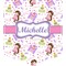 Princess Print Iron On Faux Pocket (Personalized)