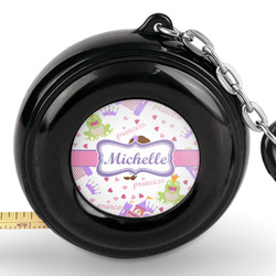 Princess Print Pocket Tape Measure - 6 Ft w/ Carabiner Clip (Personalized)