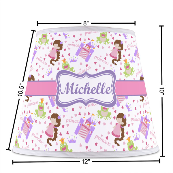 Princess Print Poly Film Empire Lampshade - Dimensions