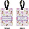 Princess Print Rectangle Luggage Tag (Front + Back)