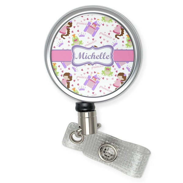 Custom Princess Print Retractable Badge Reel (Personalized)