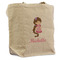 Princess Print Reusable Cotton Grocery Bag - Front View