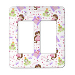 Princess Print Rocker Style Light Switch Cover - Two Switch