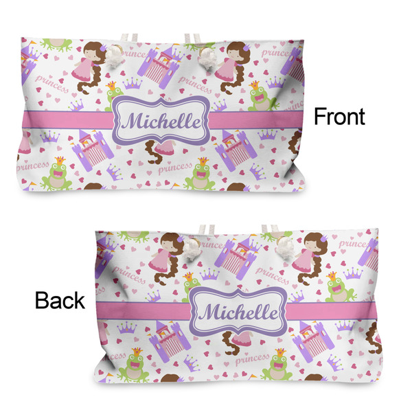 Princess Print Large Rope Tote - From & Back View