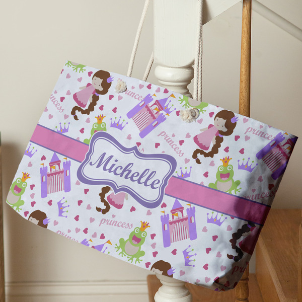Princess Print Large Rope Tote - Life Style