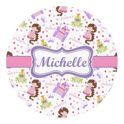 Princess Print Round Decal (Personalized)