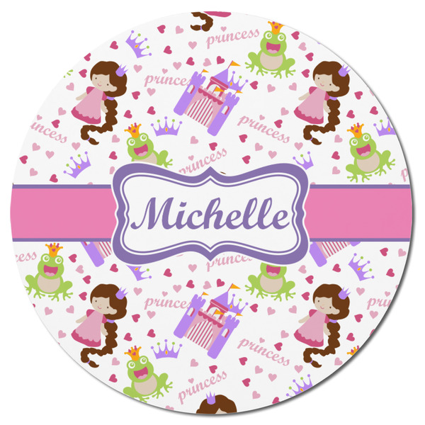 Princess Print Round Fridge Magnet - FRONT