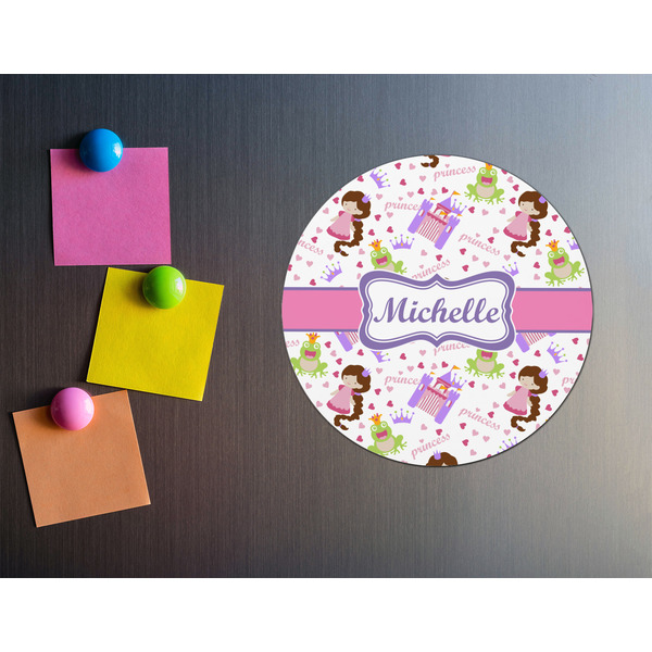 Princess Print Round Fridge Magnet - LIFESTYLE