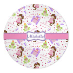 Princess Print 5' Round Indoor Area Rug (Personalized)