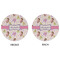 Princess Print Round Linen Placemats - APPROVAL (double sided)