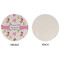 Princess Print Round Linen Placemats - APPROVAL (single sided)