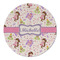 Princess Print Round Linen Placemats - FRONT (Double Sided)