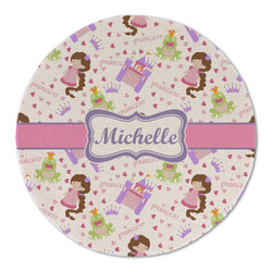 Princess Print Round Linen Placemat - Single Sided (Personalized)