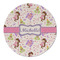 Princess Print Round Linen Placemats - FRONT (Single Sided)