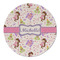 Princess Print Round Linen Placemat (Personalized)