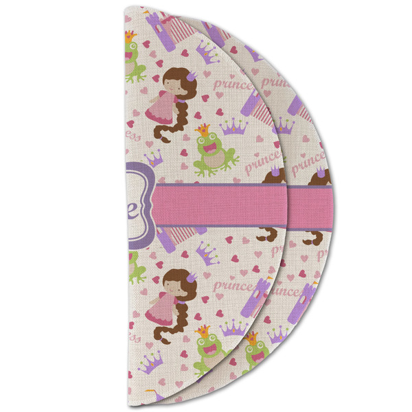 Princess Print Round Linen Placemats - HALF FOLDED (double sided)