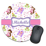 Princess Print Round Mouse Pad (Personalized)