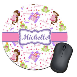 Princess Print Round Mouse Pad (Personalized)