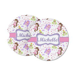 Princess Print Sandstone Car Coasters (Personalized)