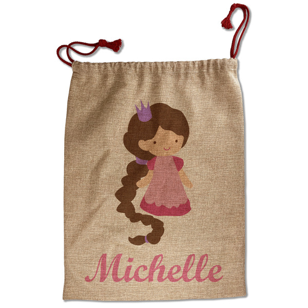 Princess Print Santa Bag - Front