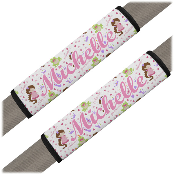 Custom Princess Print Seat Belt Covers (Set of 2) (Personalized)