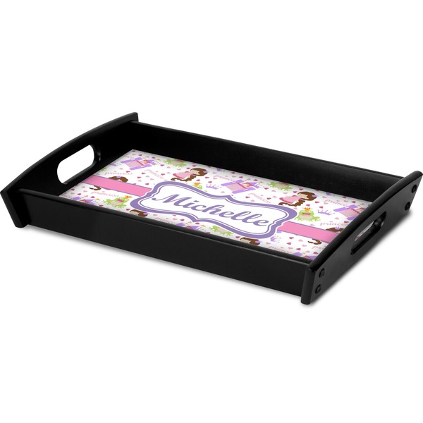 Princess Print Serving Tray Black - Corner