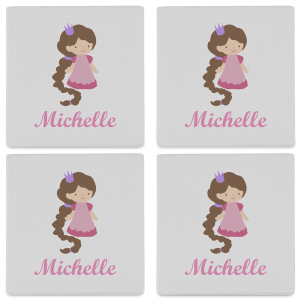 Princess Print Set of 4 Sandstone Coasters - See All 4 View