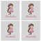 Princess Print Set of 4 Sandstone Coasters - See All 4 View