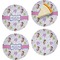 Princess Print Set of Appetizer / Dessert Plates